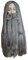 The Costume Center 28" Gray Wizard Men Adult Wig and Beard Set Halloween Costume Accessory - One Size